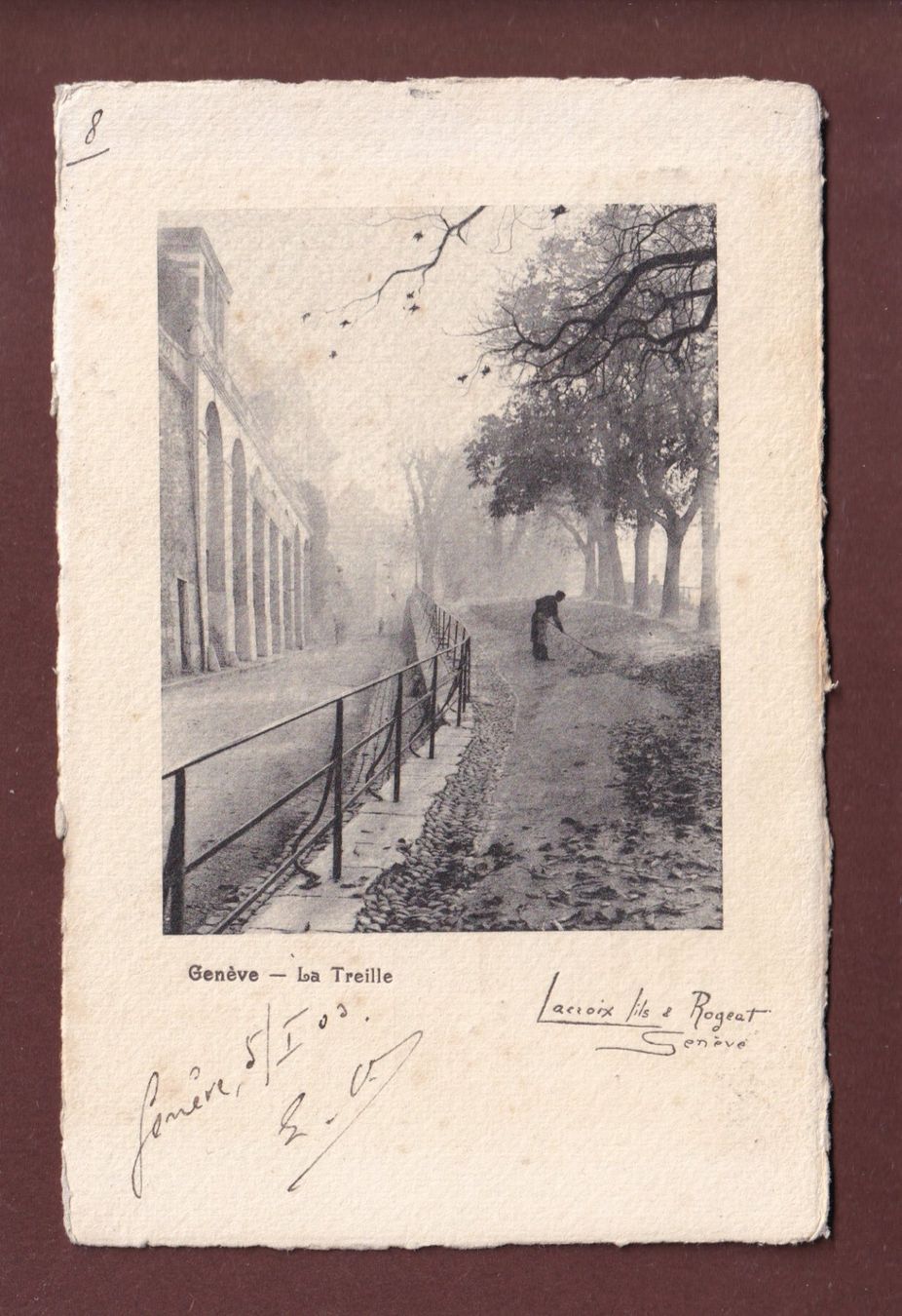 Cartoline postali: GENEVE - La Treille - 1903 – Usato da Pully venduto da nicecards