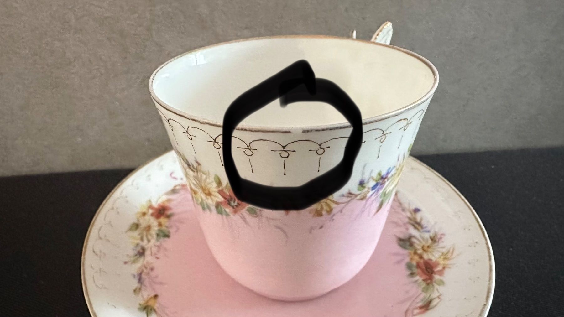 Tazze: Antik England Rare Tasse  mit Unterteller – Usato da Oberglatt ZH venduto da ssch81 7