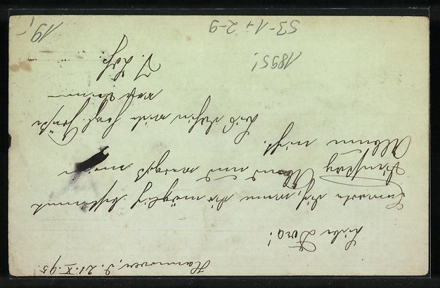 Cartoline postali: Hannover, 1895, Private Stadtpost Mercur – Usato da Berlin venduto da bartko-reher 1