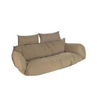 Polyrattan Hängesessel TWIN - Nur Kissen - BRAUN