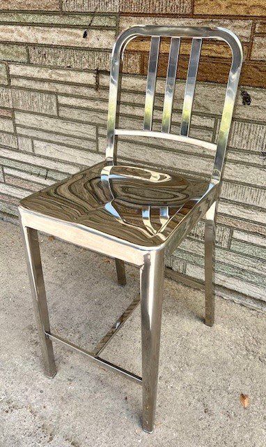 Sgabelli: Alu Hocker  im Emeco Navy Stoohl Style. – Usato da Riedtwil venduto da wiederverwendung 1