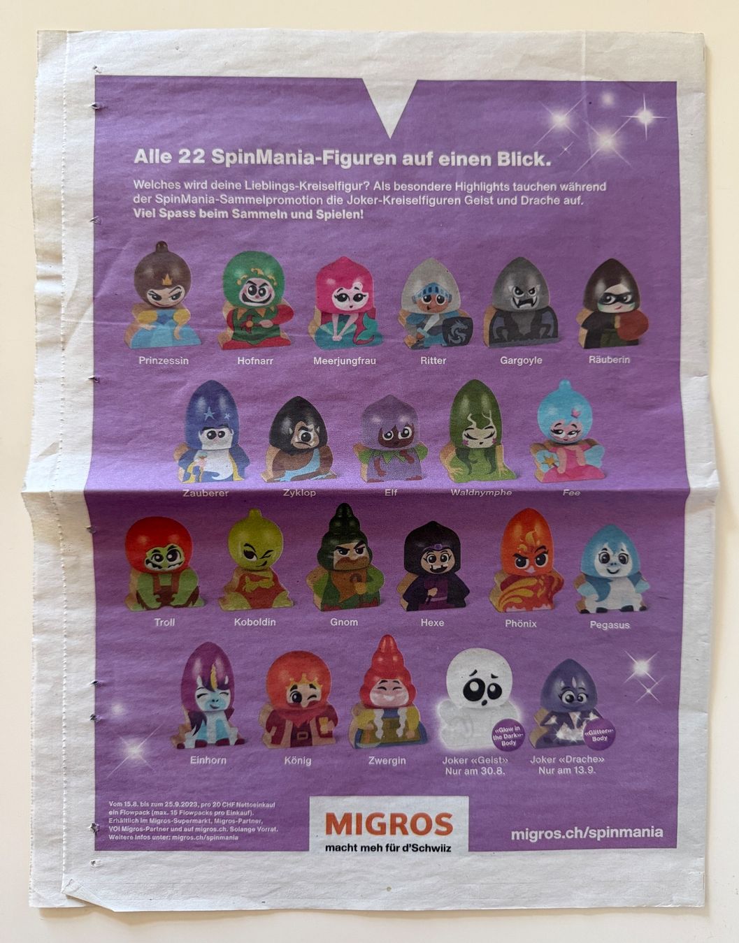 Migros Spielzeuge: Kreisel Figuren 22 Stück – Neu (gemäss Beschreibung) aus Aarau von Ahoffa 6