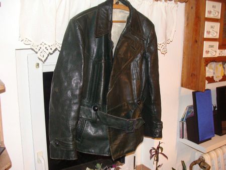 Motorrad Lederjacke Legendäre alte Leder Motorrad Jacke