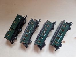 4 wagons voyageurs 
