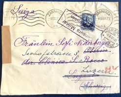 1937 Spanien Republik Zensurbrief / Zaragoza - Luzern