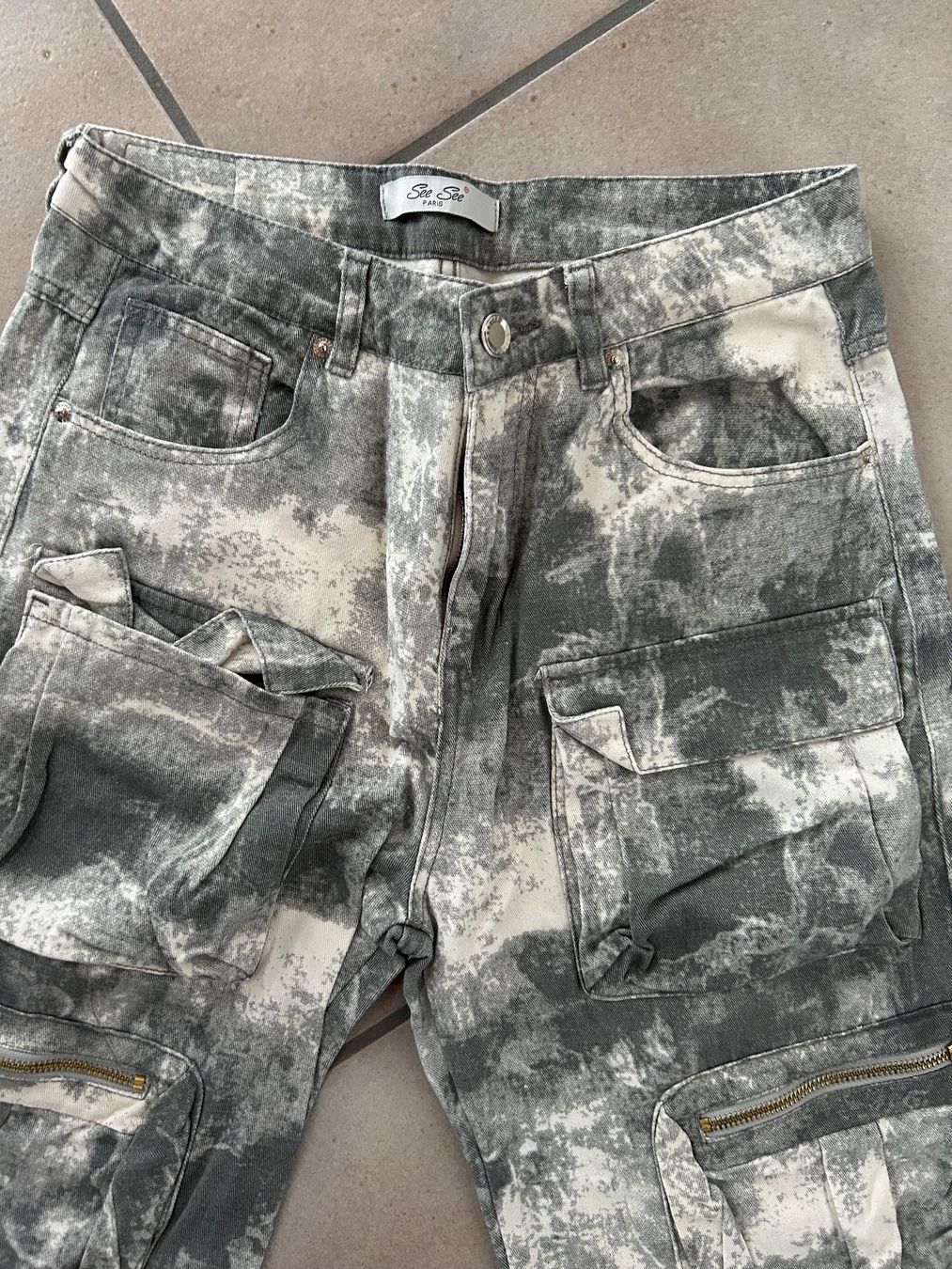 Jeans: Jeans Printed See See Grösse 38 – Nuovo (secondo la descrizione) da Dagmersellen venduto da sniff64 2