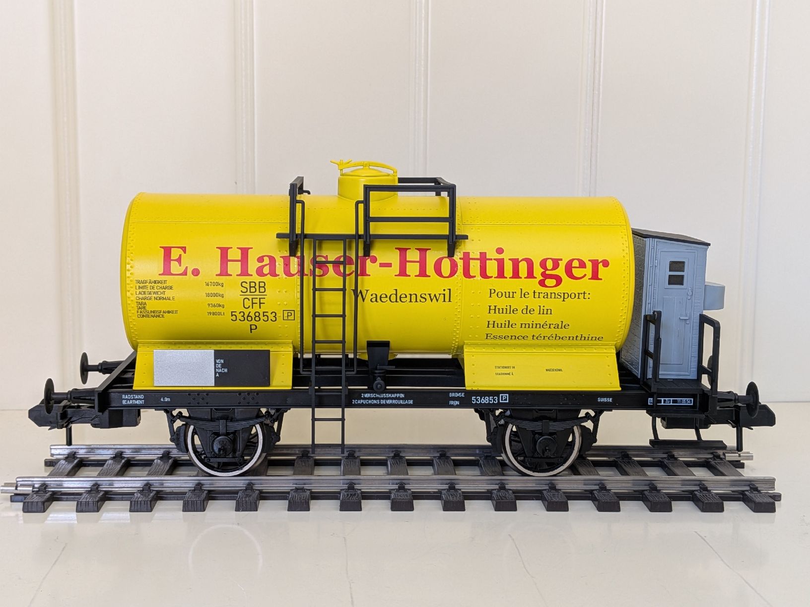 Märklin Modellini di ferrovie: SBB Kesselwagen 536853 E. Hauser Hottinger EINZELSTÜCK – Nuovo (secondo la descrizione) da Grenchen venduto da garage-city 2