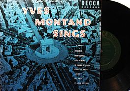 YVES MONTAND "Yves Montand Sings"    10" LP 1951 IN VG++/EX!