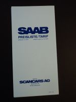 Prospekt Preisliste Saab 1979 99 900 Turbo-3 und 900 Turbo-5