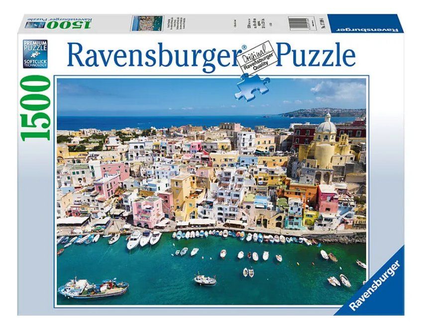 Ravensburger Puzzle: Ravensburger Puzzle 1500 Teile Blick auf Procida – Nuovo e nell'imballaggio originale da Oensingen venduto da Liquidations-Shop