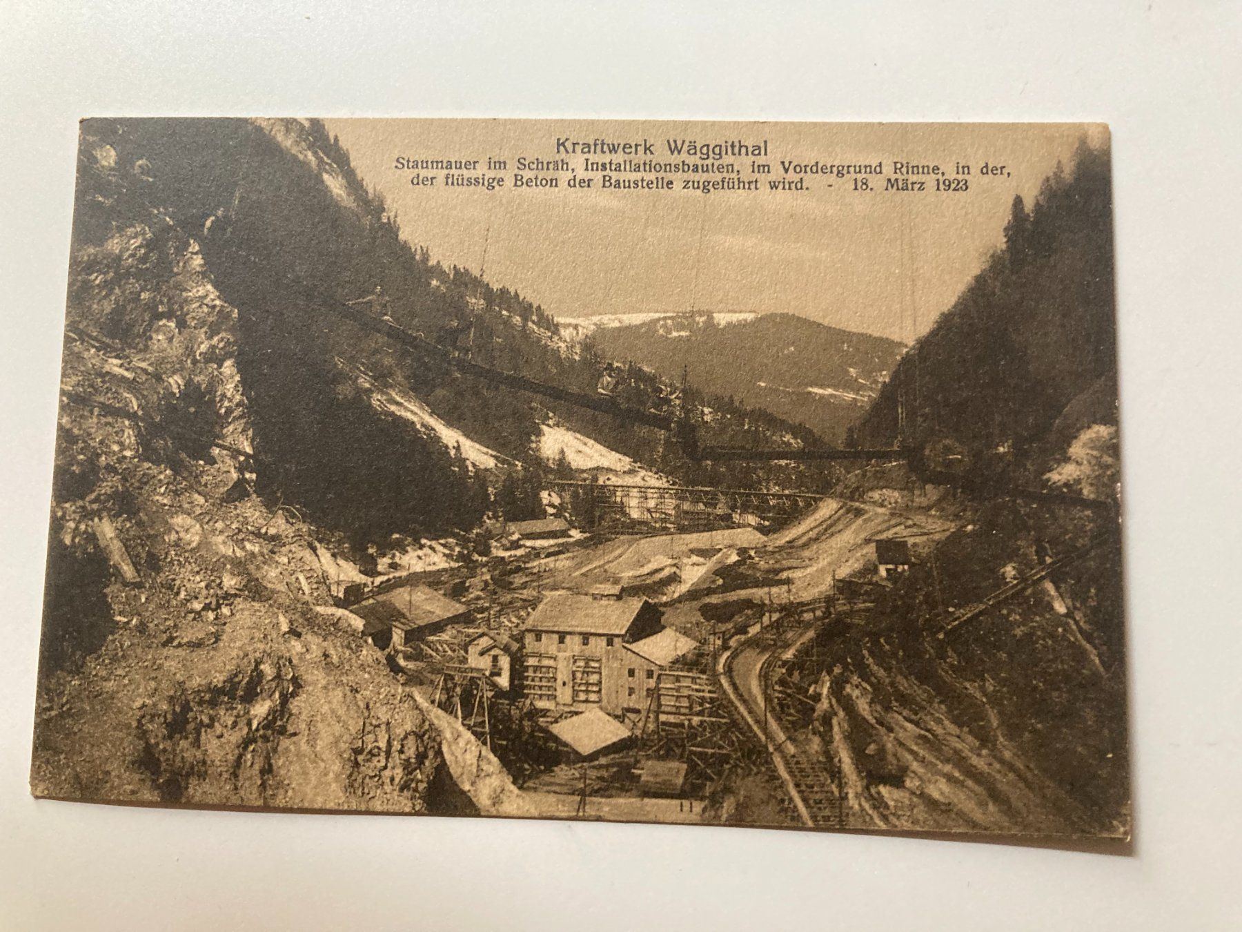 Cartes postales: Ansichtskarte Kraftwerk Wäggithal – D'occasion à Filzbach par Sugi7