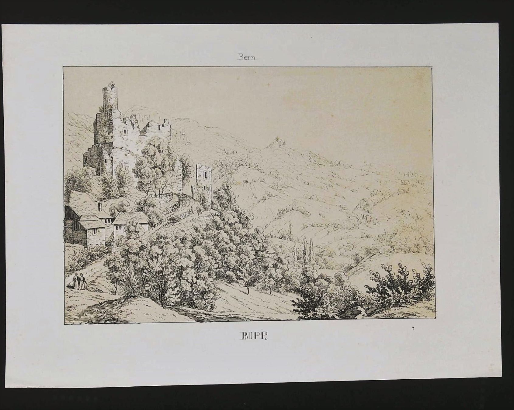 Stiche: Bipp von Wagner 1840 – Gebraucht aus Rafz von Helvet32