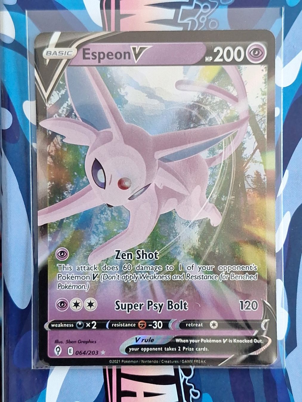 Pokémon Sammelbilder & Trading cards: Espeon V - Psiana - Evolving Skies - #4 – Gebraucht aus Altstätten SG von GGsGameshop