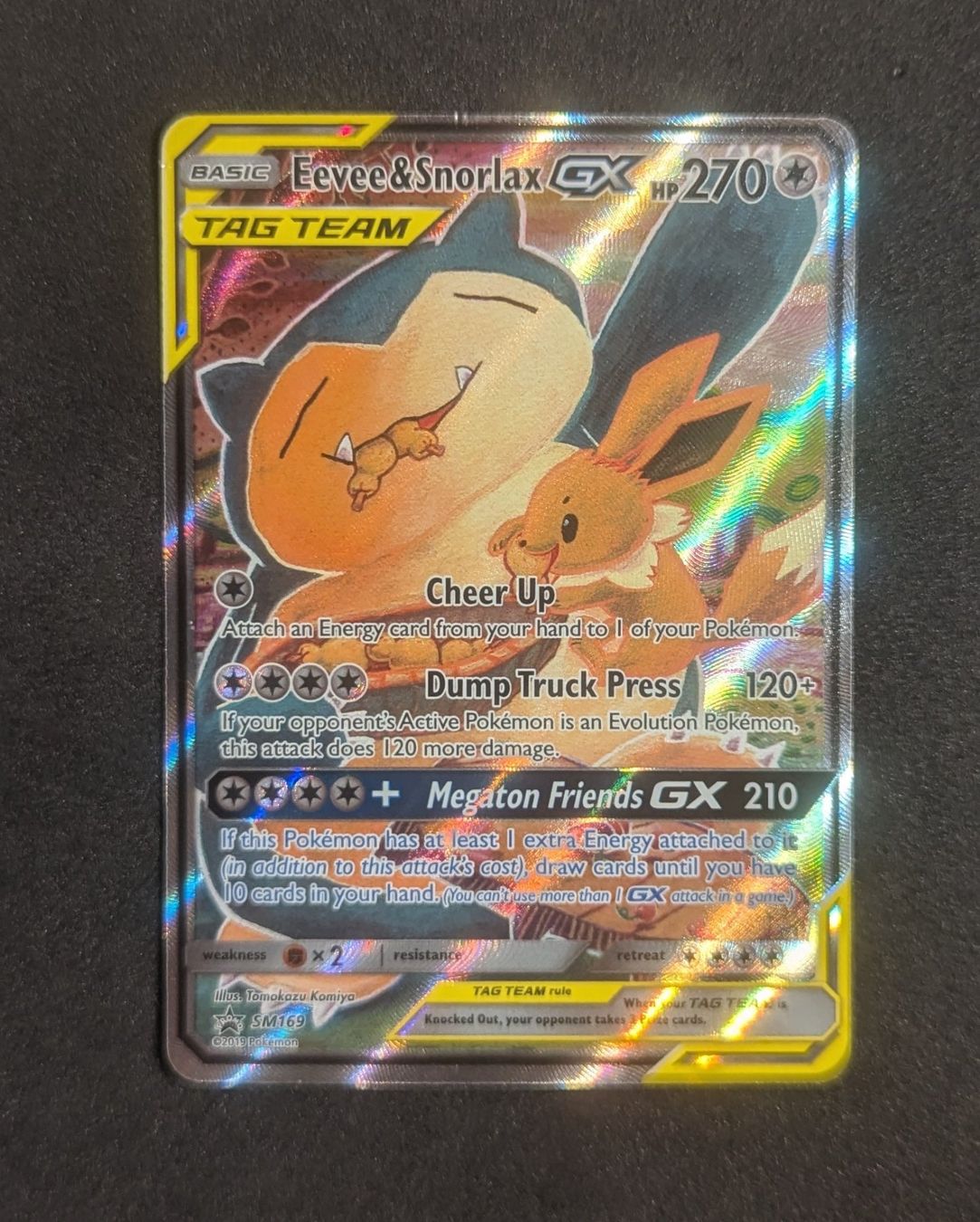 Pokémon Carte collezionabili: Eevee & Snorlax GX Promo SM169 – Usato da Zürich venduto da printz7