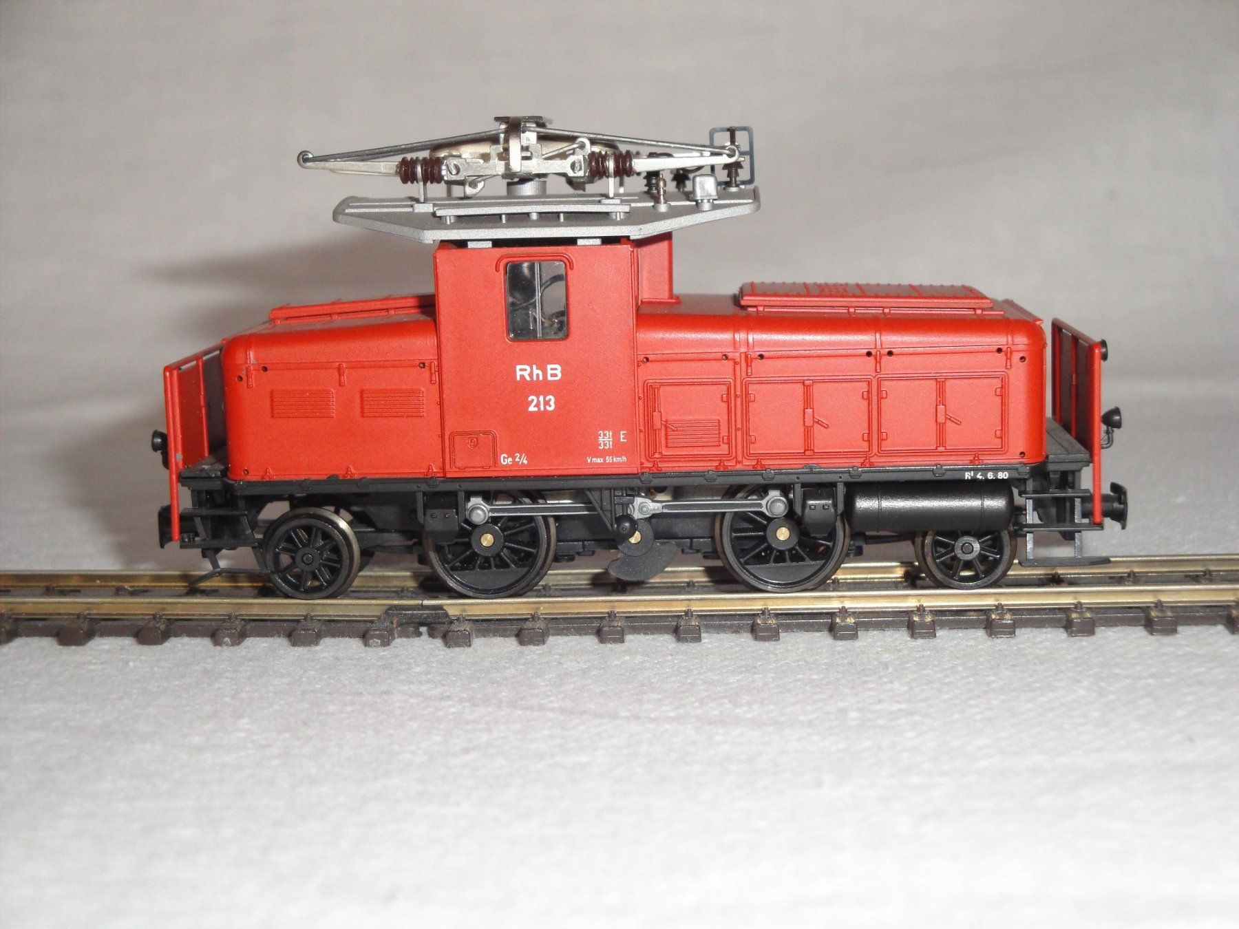 Bemo Modellini di ferrovie: Bemo RhB-Rangierlok Ge 2/4 213 – Nuovo e nell'imballaggio originale da Wolfwil venduto da heinzs3575 5