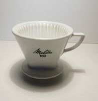 Melitta Kaffeefilter Porzellan - Design ca 50/70er