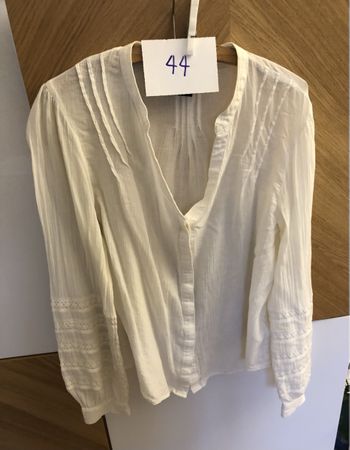 Chemisier H&M blanc cassé, t44, élégant