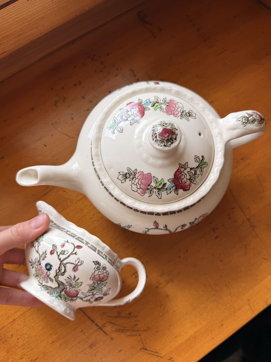 Teiere: Myott Indian Tree Creamer and Teapot Set – Usato da Le Sentier venduto da dar_hb62 1