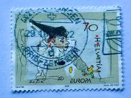Nr.1051 Pierrot Spielt mit dem Faden Sondermarken GESTEMPELT