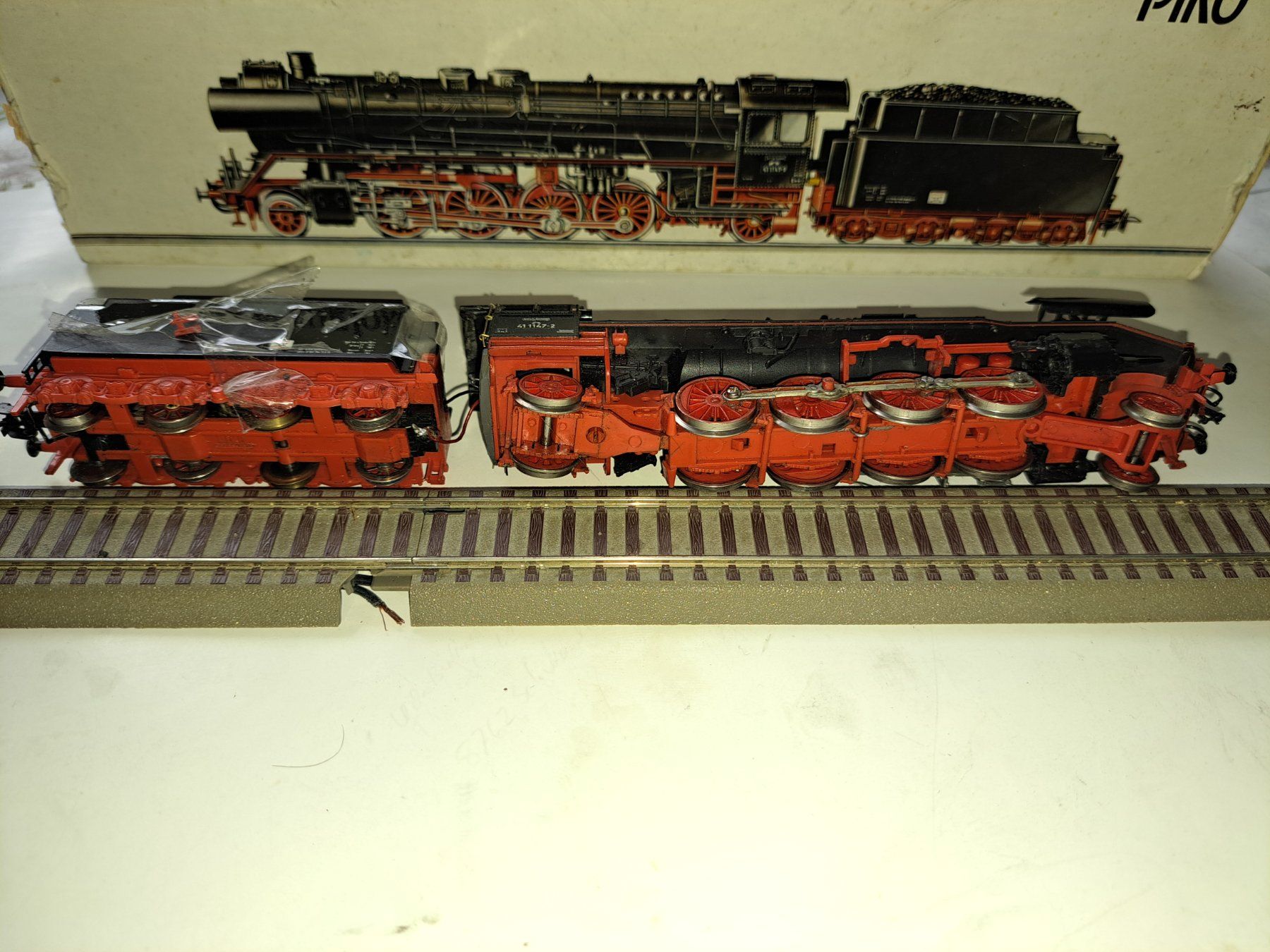Piko Modellini di ferrovie: Piko Dampflok BR 41 Reko 2 mal – Usato da Schwanden GL venduto da roerich20 4