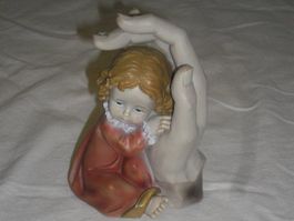 Figur / Engel-Figur - Schützende Hand , G.Wurm , Poly Weiss