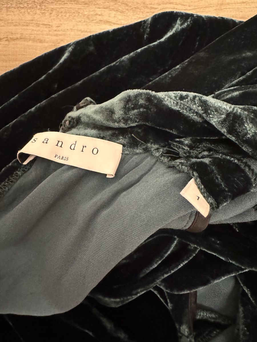 Sandro Kleider: Sandro // Samt-Kleid // Gr.1 – Defekt aus Tann von Carolinekne 4