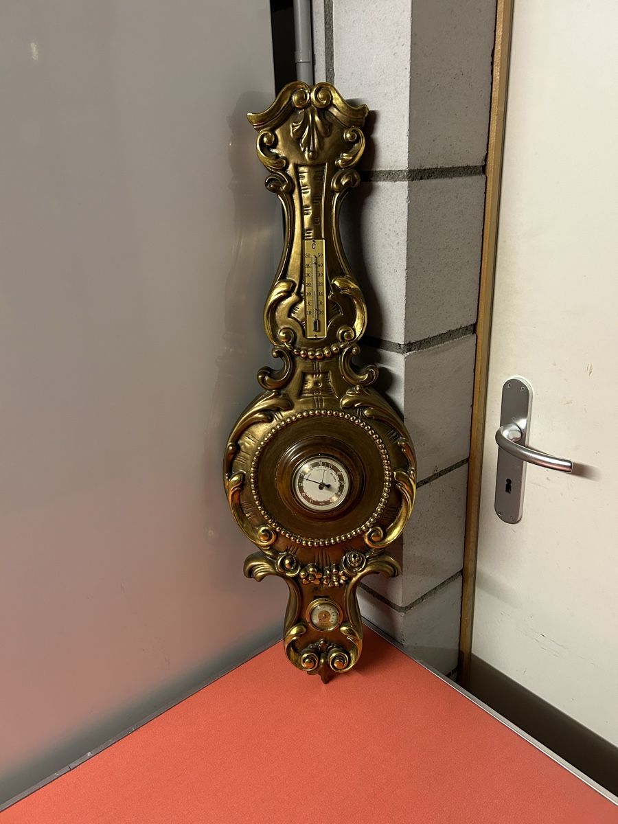 Altri elettrodomestici e apparecchi d’epoca: Antike Barometer, Thermometer, Hygrometer, Goldfarben. 50 – Usato da Lanzenhäusern venduto da vic63