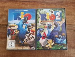 2 DVDs RIO 1 & 2
