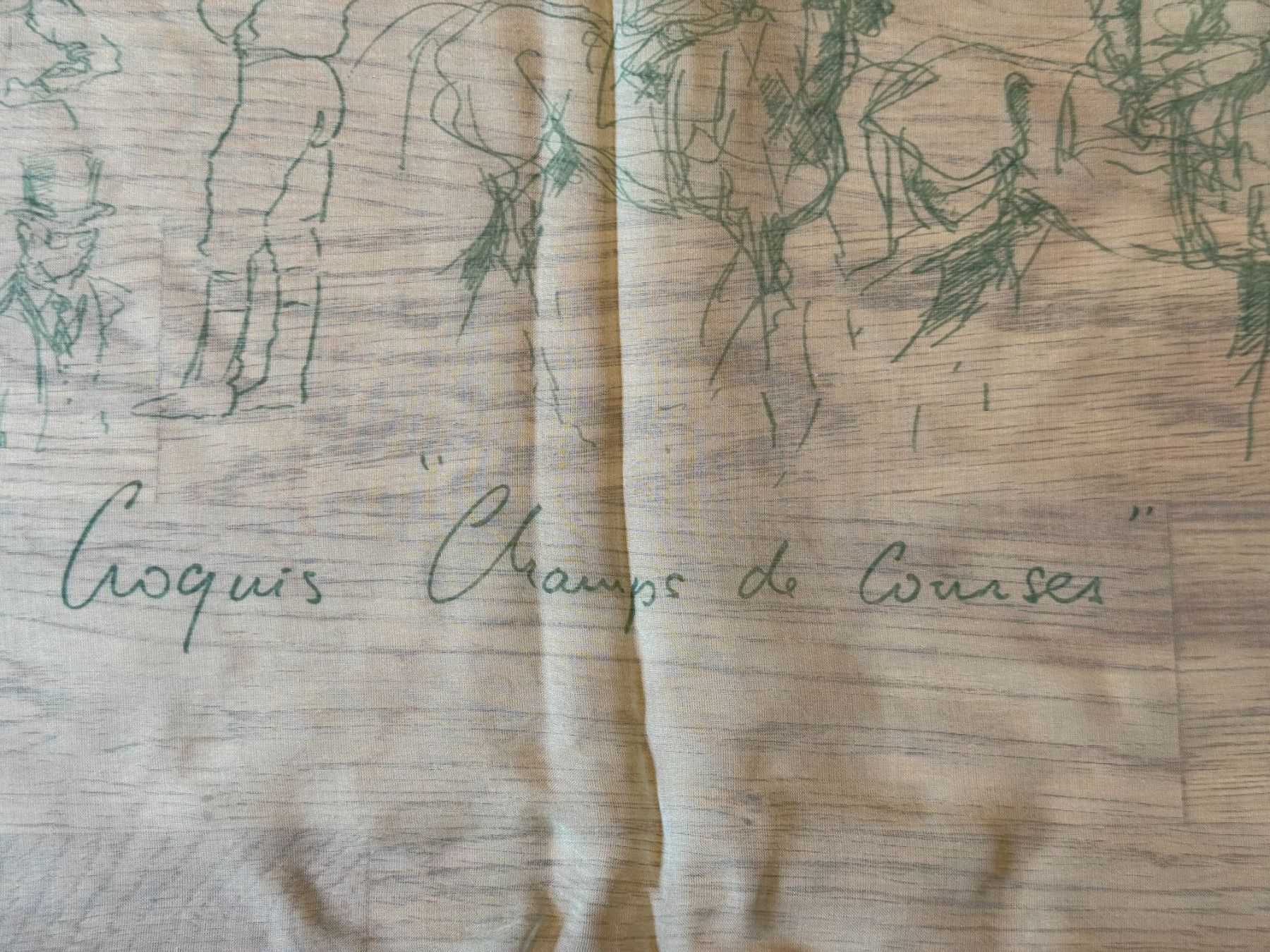Hermès Foulards, Tücher & Schals: Hermes "Croquis Champs de Courses" 90 cm Mint – Neu (gemäss Beschreibung) aus Grund b. Gstaad von ReLuxe 4