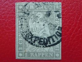 Strubel 21G (21B4) mit Stempel von BASEL, Kat: 750.-