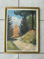 Signiertes Landschaftsbild C. Messerli 1991 – Berglandschaft