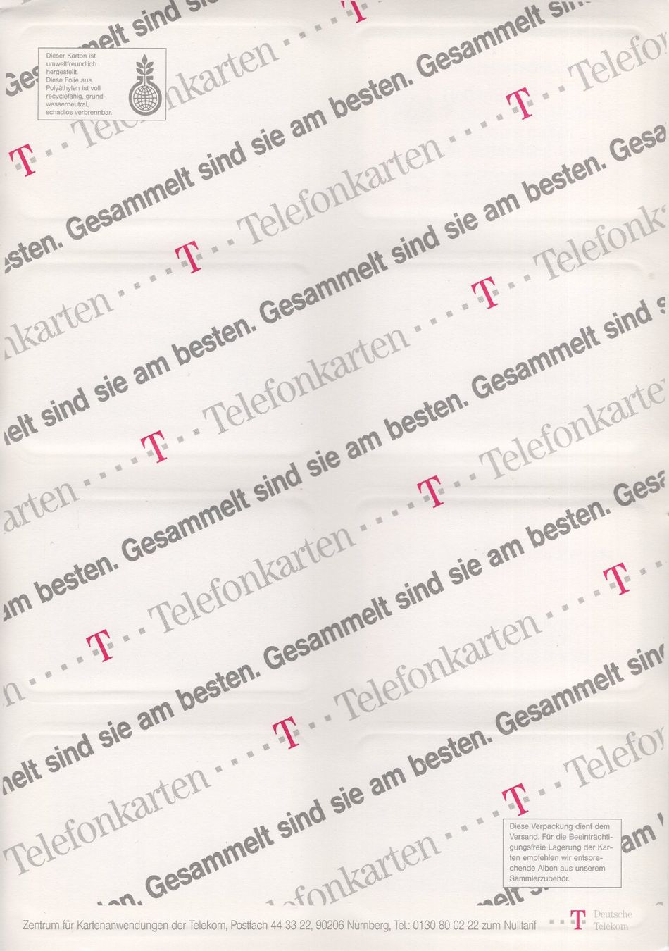 Schede telefoniche: 8 ungebrauchte Telefonkarten von der Telecom Deutschland – Nuovo (secondo la descrizione) da Eglisau venduto da Chperfins 1