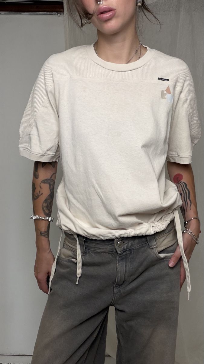 G-Star T-Shirts: G-Star RAW T-Shirt beige  – Gebraucht aus Knonau von Grapesvintage 8