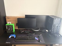 Komplettes Gaming-Setup | i7-8700K | GTX 1080 | 2 Monitore
