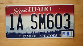 US Licence plate Idaho State