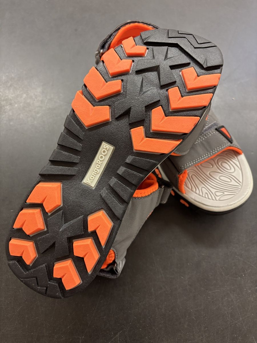 Schuhe für Jungen: KangaROOS Sandalen Grau Orange, Grösse 37 – Gebraucht aus Büren an der Aare von Nikito2001 4