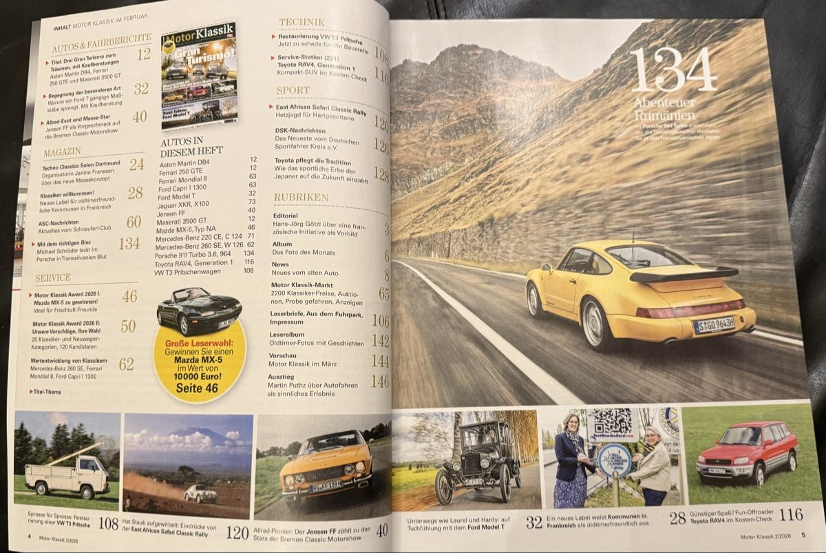 Revues & Magazines: Motor Klassik 2/26/Maserati 3500/Ferrari/AstonMartin DB4 – D'occasion à hunzenschwil par Oldipark 1