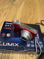 Digitalkamera Panasonic Lumix DMC-ZX1 rot mit Zubehör