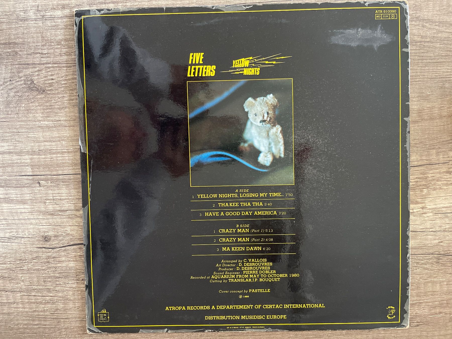Dischi in vinile: A332/Five Letters - Yellow Nights – Usato da Frutigen venduto da Philippe_jsp 1