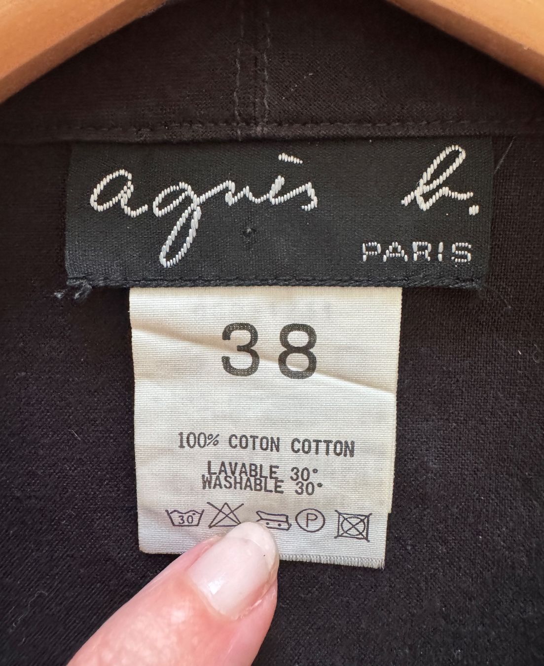 Kleider: Robe vintage noire en coton Agnes b – Gebraucht aus giffers von sev_c9x9 3