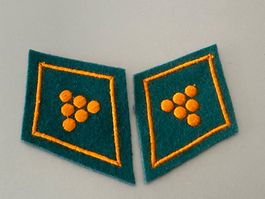 1 Paar Kragenpatten - Munitionsdienst - Schweizer Armee