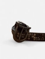 Y2K Studded Gürtel Grau/Silber mit Nieten