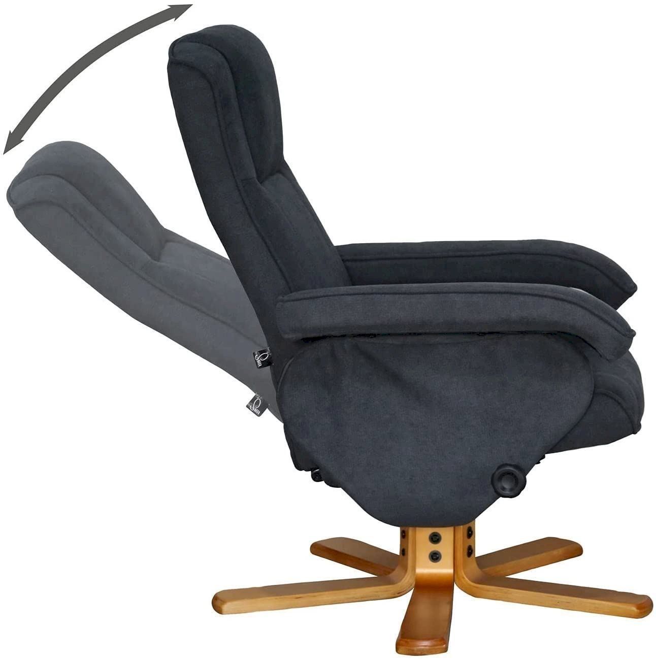 Poltrone: SVITA Charles Relaxsessel Hocker grau – Nuovo e nell'imballaggio originale da Bottighofen venduto da zaap 3