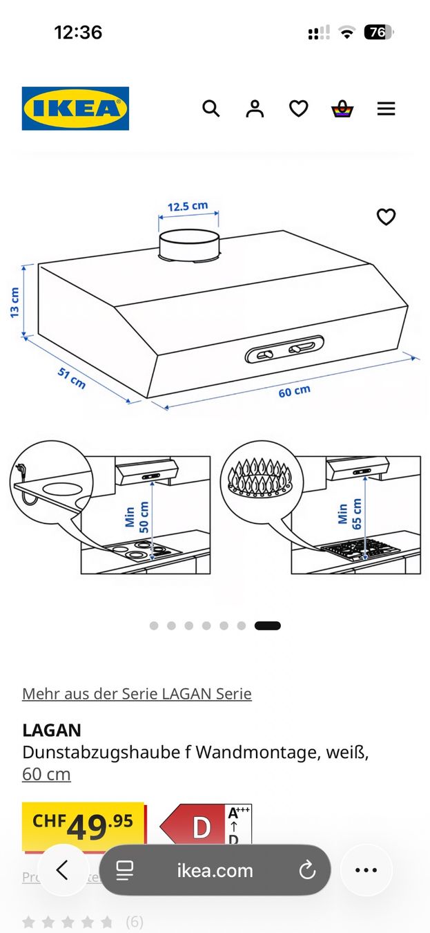 Ikea Küchengeräte: IKEA Cooker Hood -  new – Neu und originalverpackt aus Embrach von qui_9syj 1