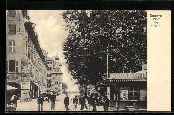 Cartoline postali: AK Geneve, Place du Molard – Usato da Berlin venduto da bartko-reher
