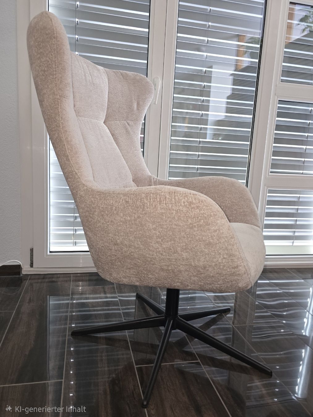 Poltrone: Relaxsessel mit Hocker beige Bezug Symphony 9783 Pearl  – Nuovo (secondo la descrizione) da Büron venduto da CNCSERVICE 2