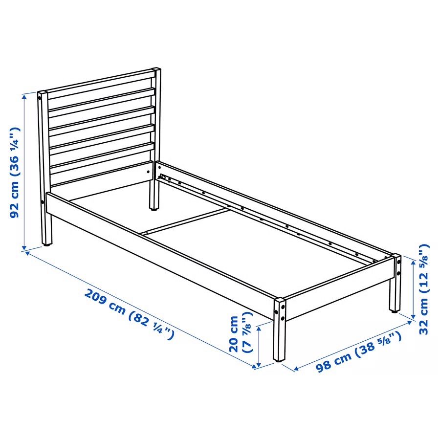 Ikea Letti: IKEA Bett mit Lattenrost ohne Matratze – Usato da Gelterkinden venduto da Naemi9 2