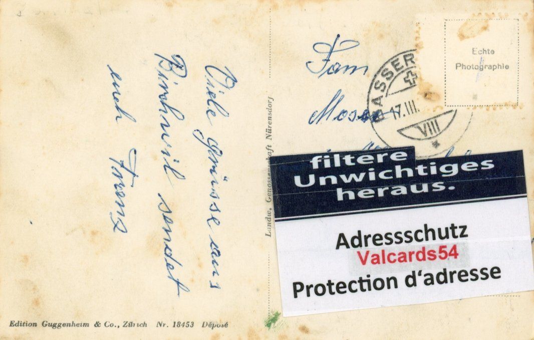 Cartoline postali: Nürensdorf   ZH      (selten) – Usato da Brig venduto da Valcards54 1