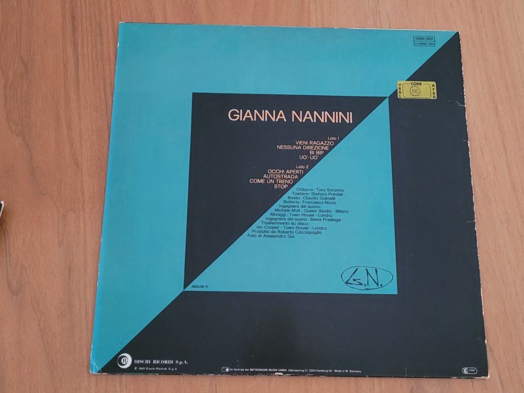 Vinyles: LP  Gianna Nannini – D'occasion à Martigny par MZ-67 1