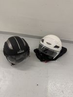 2x Motorradhelme – Schwarz & Weiss
